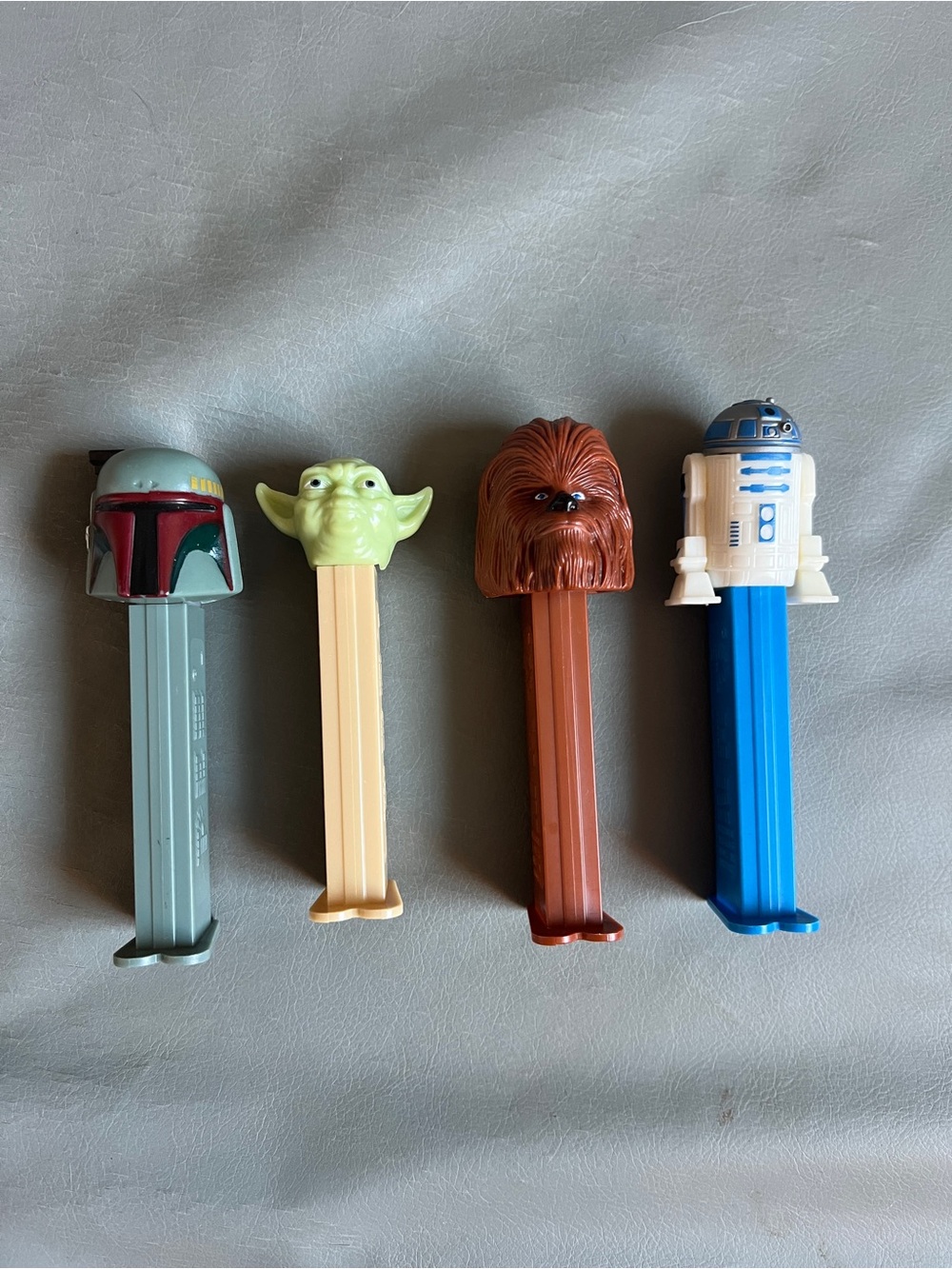 Star Wars PEZ Dispenser Set - Boba Fett, Yoda, Chewbacca, R2-D2 - Multicolor